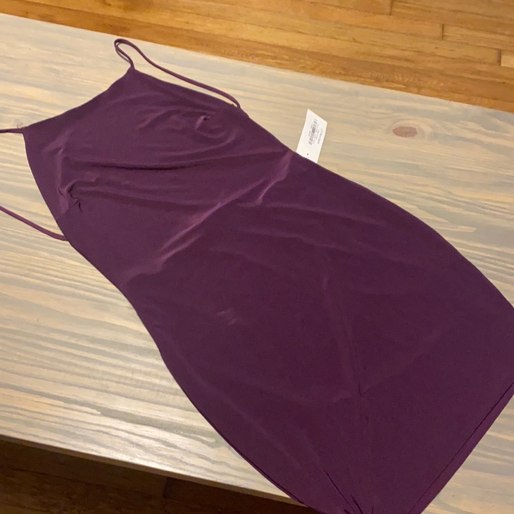 Low back body con dress